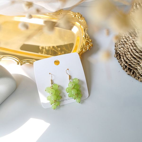 sweety and lovely one cluster of green grapes earrings funny fresh fruit accessories pendientes mujer moda oorbellen, Golden;silver
sweety and lovely one cluster of green grapes earrings funny fresh fruit accessories pendientes mujer moda oorbellen, Golden;silver