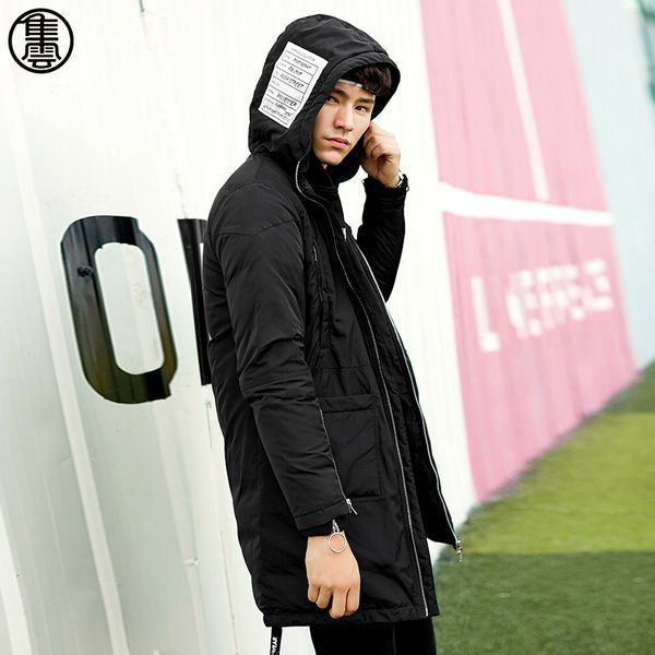 men's 2017 winter new black hat patch design 90% down coat casual hooded long sleeve zipper woven tape long jacket 75yr837ln
men's 2017 winter new black hat patch design 90% down coat casual hooded long sleeve zipper woven tape long jacket 75yr837ln