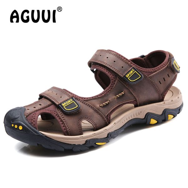 men sandals summer cow leather toe protect beach sandalias male water diving wading upstream fisherman shoes size 38-47, Black
men sandals summer cow leather toe protect beach sandalias male water diving wading upstream fisherman shoes size 38-47, Black