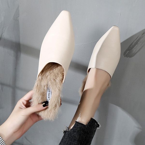 fashion leisure casual closed toe slides for women pu solid slippers winter closed toe low shoes, Black
fashion leisure casual closed toe slides for women pu solid slippers winter closed toe low shoes, Black