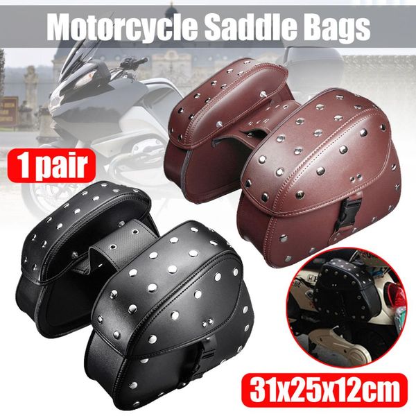 pair brown black pu leather racing race motorcycle waterproof tool bag travel bags suitcase luggage saddlebags with rivet
pair brown black pu leather racing race motorcycle waterproof tool bag travel bags suitcase luggage saddlebags with rivet