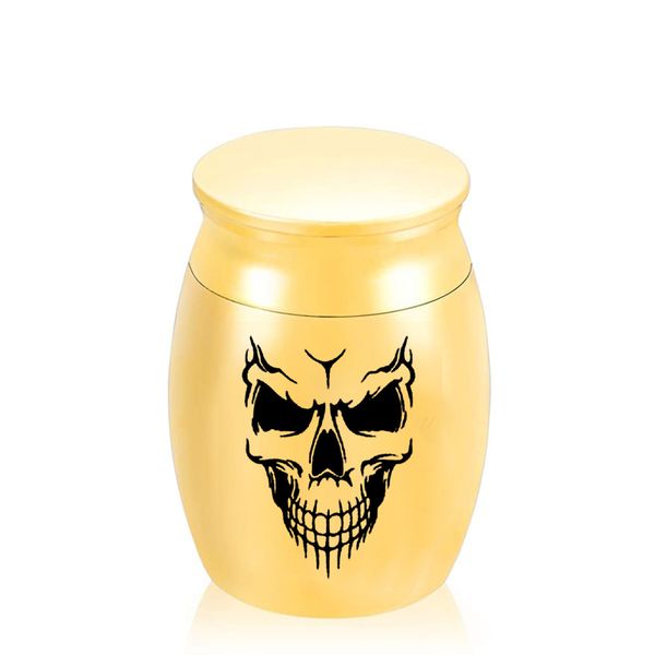 skull mini cremation urns funeral urn for ashes holder small keepsake memorials jar 30 x 40 mm, Silver
skull mini cremation urns funeral urn for ashes holder small keepsake memorials jar 30 x 40 mm, Silver