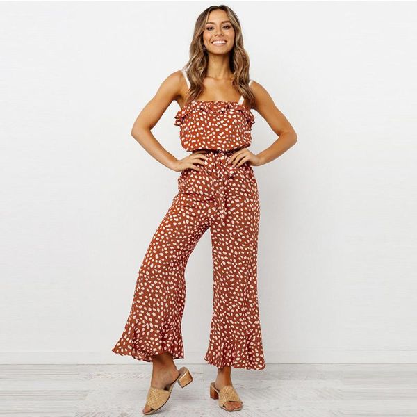 women's jumpsuits & rompers 40# women elegant jumpsuit solid slim dot print fitness bandage sleeveless long womens combinaison femme, Black;white
women's jumpsuits & rompers 40# women elegant jumpsuit solid slim dot print fitness bandage sleeveless long womens combinaison femme, Black;white