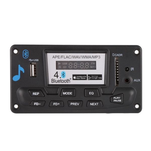 12v bluetooth mp3 decoding board module with led diy usb/sd/mmc ape flac wav dae decoder record mp3 player aux fm folders switch
12v bluetooth mp3 decoding board module with led diy usb/sd/mmc ape flac wav dae decoder record mp3 player aux fm folders switch