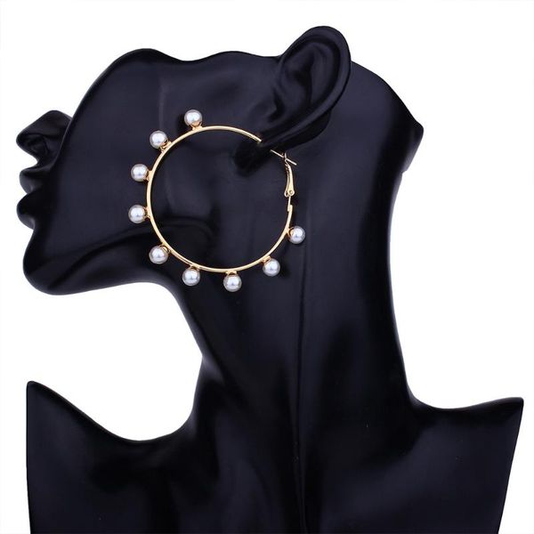 occident exaggerated large circle imitation pearl earrings simple hoop earrings fashion jewelry women party accessories gift, Golden
occident exaggerated large circle imitation pearl earrings simple hoop earrings fashion jewelry women party accessories gift, Golden