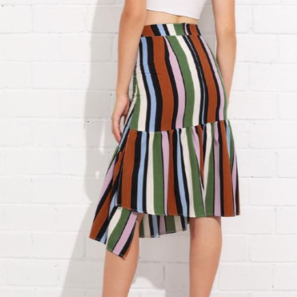 womail women skirt summer fashion ladies striped printing irregular skirt folds ruffle long skirt casual daily 2019 dropship f9, Black
womail women skirt summer fashion ladies striped printing irregular skirt folds ruffle long skirt casual daily 2019 dropship f9, Black