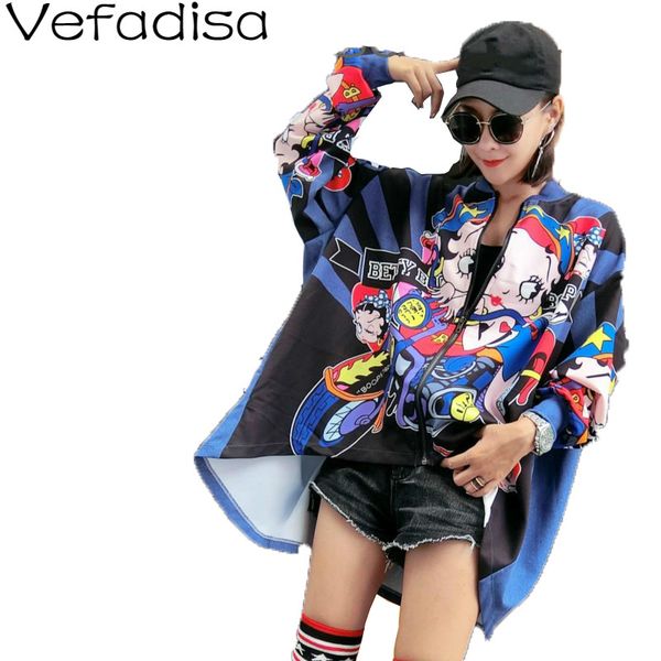 vefadisa 2018 printed irregular jacket coat batwing sleeve plus size spring clothing asymmetric jacket women loose ad499, Black;brown
vefadisa 2018 printed irregular jacket coat batwing sleeve plus size spring clothing asymmetric jacket women loose ad499, Black;brown