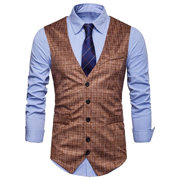 2019 new spring summer men vest business casual sleeveless gold stamping printing waistcoat men vest gilet costume homme, Black;white
2019 new spring summer men vest business casual sleeveless gold stamping printing waistcoat men vest gilet costume homme, Black;white