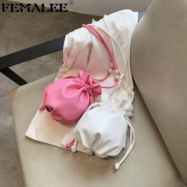 new pearls chains mini drawstring bucket bag small soft pleated handbags for women bags designer ladies shoulder crossbody bag
new pearls chains mini drawstring bucket bag small soft pleated handbags for women bags designer ladies shoulder crossbody bag