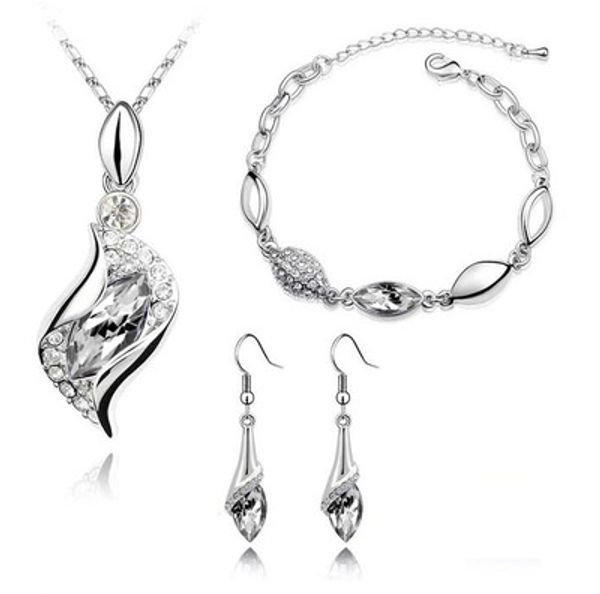 11colors austria crystal bracelet earrings necklace sets zircon diamond jewelry sets for women lady xmas valentine day wedding gift, Black
11colors austria crystal bracelet earrings necklace sets zircon diamond jewelry sets for women lady xmas valentine day wedding gift, Black