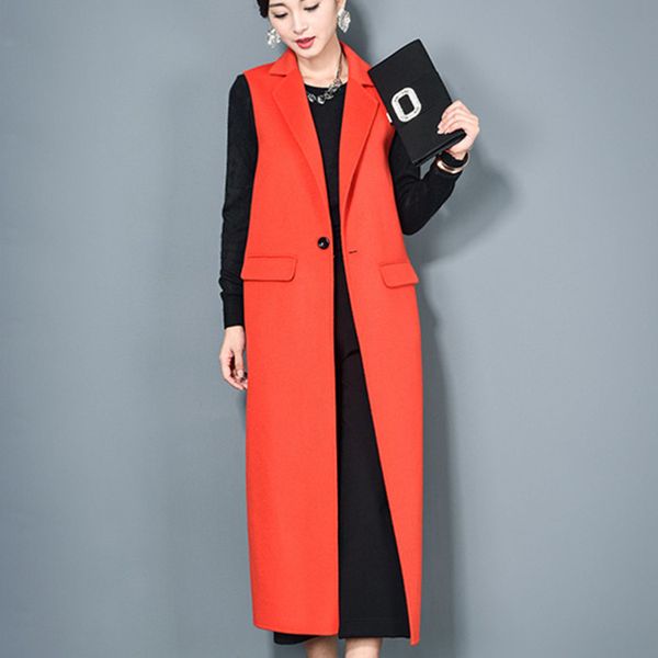 autumn long vest slim orange red plus size long woolen vests sleeveless jacket womens wool vests winter outerwear vest women, Black;white
autumn long vest slim orange red plus size long woolen vests sleeveless jacket womens wool vests winter outerwear vest women, Black;white