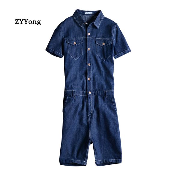 zyyong summer men's short sleeve slim denim jumpsuits casual black blue shorts youth jeans hip-hop men's overalls
zyyong summer men's short sleeve slim denim jumpsuits casual black blue shorts youth jeans hip-hop men's overalls