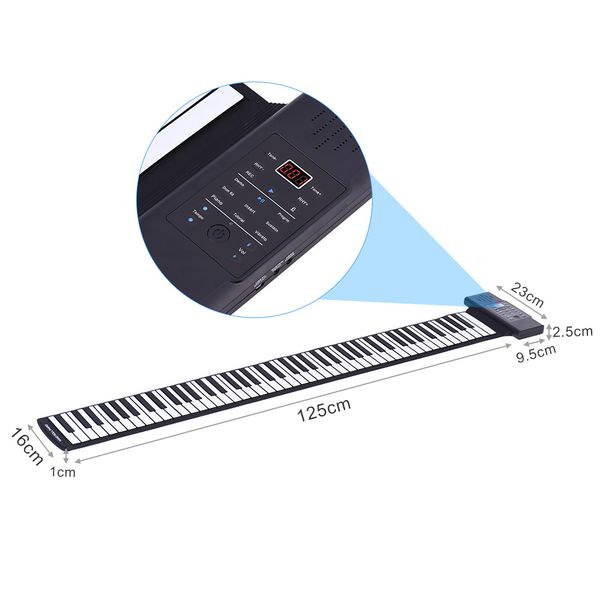 silicon 88 keys hand roll up piano electronic usb keyboard built-in li-ion battery and loud speaker with one pedal eu/us plug
silicon 88 keys hand roll up piano electronic usb keyboard built-in li-ion battery and loud speaker with one pedal eu/us plug