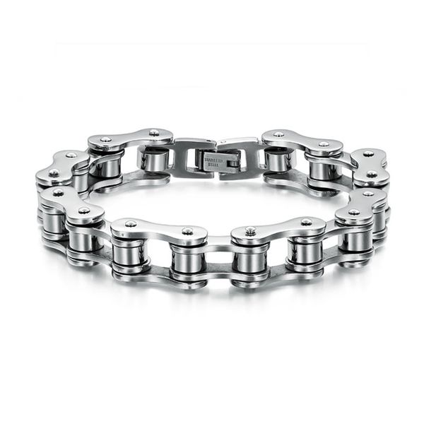 zmzy fashion stainless steel jewelry cool men biker bicycle motorcycle chain men's bracelets & bangles for gift 3 color, Black
zmzy fashion stainless steel jewelry cool men biker bicycle motorcycle chain men's bracelets & bangles for gift 3 color, Black