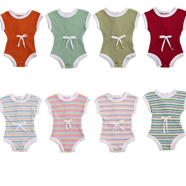 jumpsuits born baby clothing summer waist bodysuits solid/rainbow striped print sleeveless boy girl ribbed outfits 0-24m, Blue
jumpsuits born baby clothing summer waist bodysuits solid/rainbow striped print sleeveless boy girl ribbed outfits 0-24m, Blue