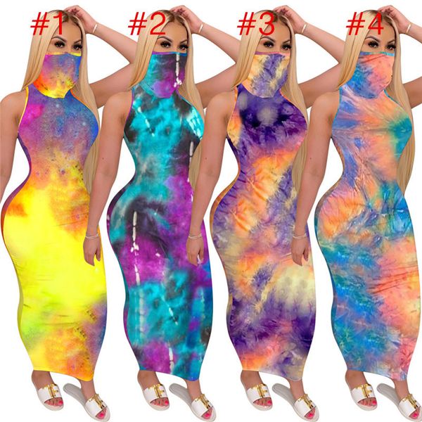 women summer tie-dyed dress maxiskit sunproof face mask scarf sleeveless designer casual night club maxi long dresses mask clothes d52716, Black;gray
women summer tie-dyed dress maxiskit sunproof face mask scarf sleeveless designer casual night club maxi long dresses mask clothes d52716, Black;gray