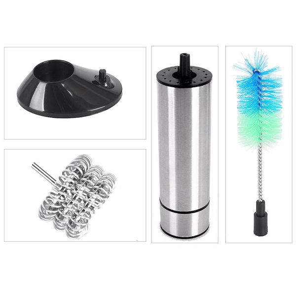 stainless steel handheld electric milk frothers 3-spring whisk head milk frother with base cleaning brush
stainless steel handheld electric milk frothers 3-spring whisk head milk frother with base cleaning brush