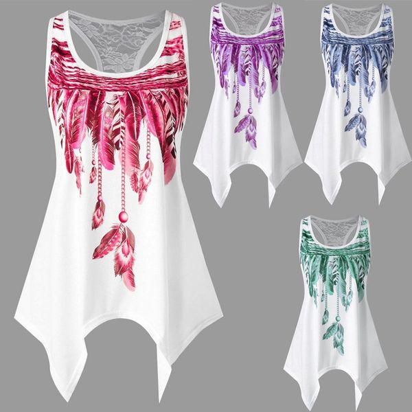 2019 new women summer t shirt big sizes casual sleeveless lrregular butterfly feather print loose 5xl plus size female, White
2019 new women summer t shirt big sizes casual sleeveless lrregular butterfly feather print loose 5xl plus size female, White
