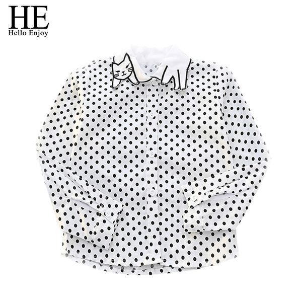 he hello enjoy shirt for girls kids clothes long sleeve cotton 2018 fashion dot cat shirt boys school blouses children clothes, White;black
he hello enjoy shirt for girls kids clothes long sleeve cotton 2018 fashion dot cat shirt boys school blouses children clothes, White;black