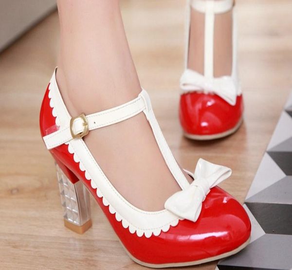 2019 women's shoes in spring and autumn with new style high heel coarse heel round head bowknot blue patchwork @20, Black
2019 women's shoes in spring and autumn with new style high heel coarse heel round head bowknot blue patchwork @20, Black