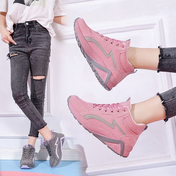 cotton shoes women plus velvet sports winter 2019 new thick warm korean students casual wild autumn and winter shoes, Black
cotton shoes women plus velvet sports winter 2019 new thick warm korean students casual wild autumn and winter shoes, Black