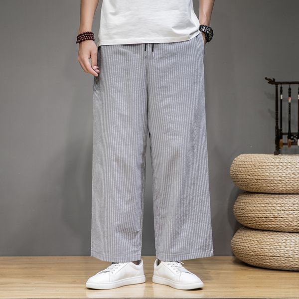 men's pants baggy cotton harem men 2021 korean style vintage striped women hip hop plus size straight pantalone homme, Black
men's pants baggy cotton harem men 2021 korean style vintage striped women hip hop plus size straight pantalone homme, Black