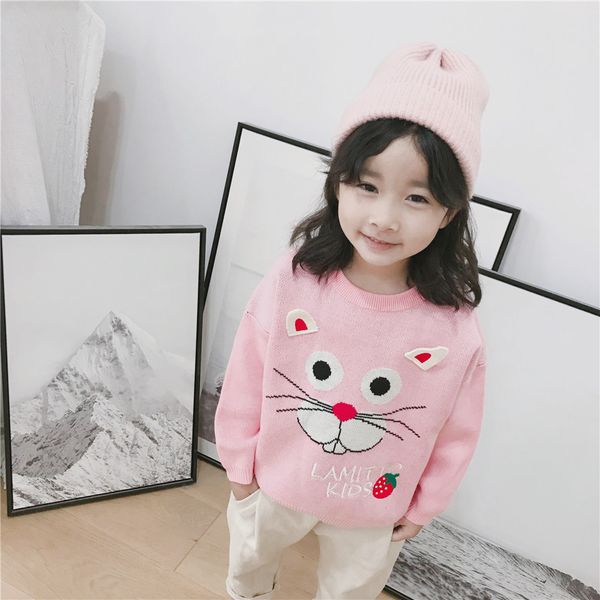 2019 autumn winter kids clothes pink cute strawberry cowboy pattern comfortable sweater long sleeve knit sweater, Blue
2019 autumn winter kids clothes pink cute strawberry cowboy pattern comfortable sweater long sleeve knit sweater, Blue