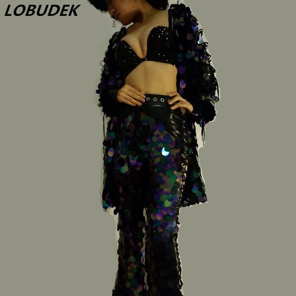 mirrors female costume sequins jacket rhinestones bra pants prom party singer bar model catwalk stage wear nightclub party, Black;red
mirrors female costume sequins jacket rhinestones bra pants prom party singer bar model catwalk stage wear nightclub party, Black;red