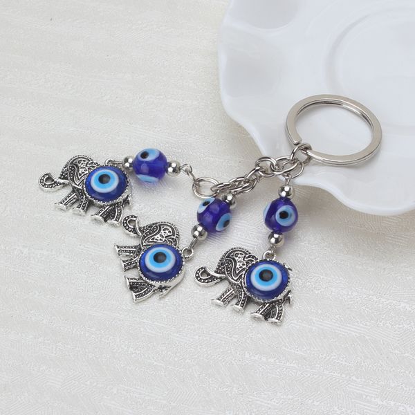 lucky blue evil eye charms keychain elephant pendent key chain alloy tassel car key chain fashion jewelry gifts 12cm, Silver
lucky blue evil eye charms keychain elephant pendent key chain alloy tassel car key chain fashion jewelry gifts 12cm, Silver