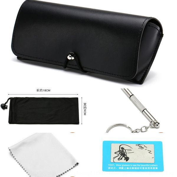black leather rubber band box rubber band black sun case plain glasses case glasses bag
black leather rubber band box rubber band black sun case plain glasses case glasses bag