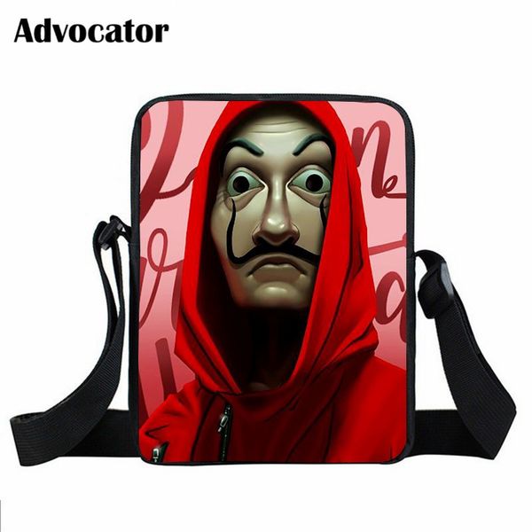 advocator la casa de papel pattern messenger bag for students cross body bag for teenager boys girls men shoulder mochila
advocator la casa de papel pattern messenger bag for students cross body bag for teenager boys girls men shoulder mochila