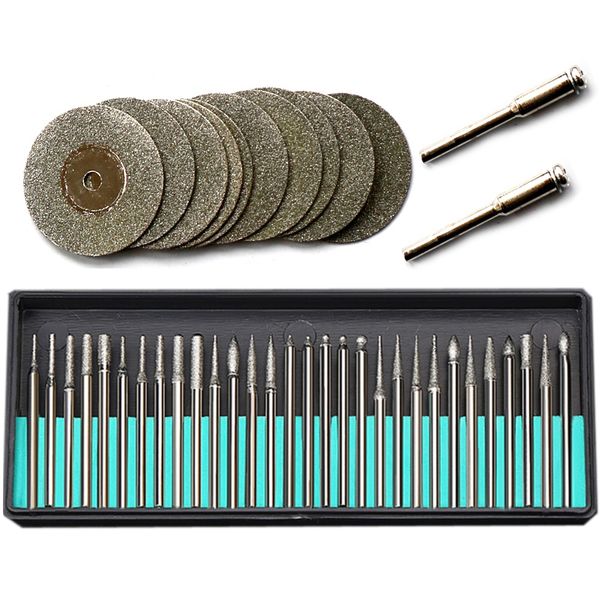 for dremel accessories rotary tools 30pcs diamond burs 12pcs diamond saw blades mini cutting discs drill bits for dremel tool
for dremel accessories rotary tools 30pcs diamond burs 12pcs diamond saw blades mini cutting discs drill bits for dremel tool