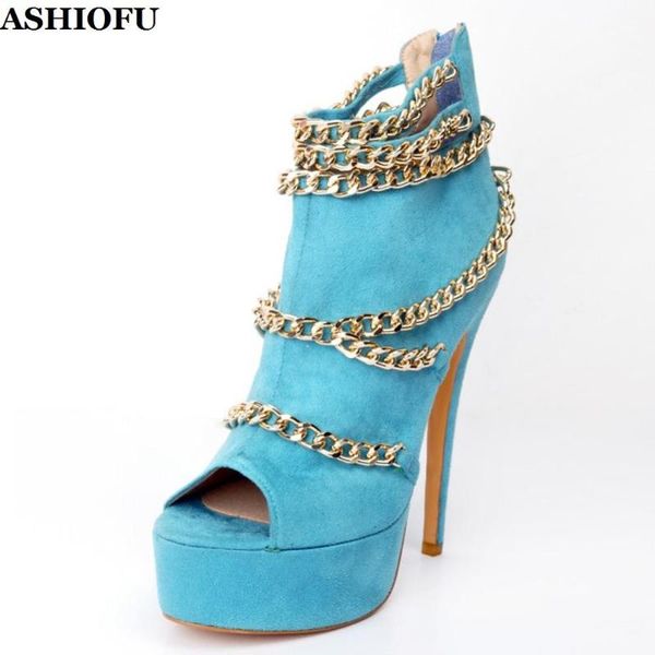 ashiofu handmade new arrival women's high heel pumps chain-strap peep-toe party prom shoes platform evening fashion court shoes, Black
ashiofu handmade new arrival women's high heel pumps chain-strap peep-toe party prom shoes platform evening fashion court shoes, Black