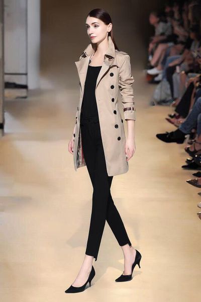 women's trench coats long classic windbreaker waterproof british new high-end english style autumn winter gabadian solid color casual c, Tan;black
women's trench coats long classic windbreaker waterproof british new high-end english style autumn winter gabadian solid color casual c, Tan;black