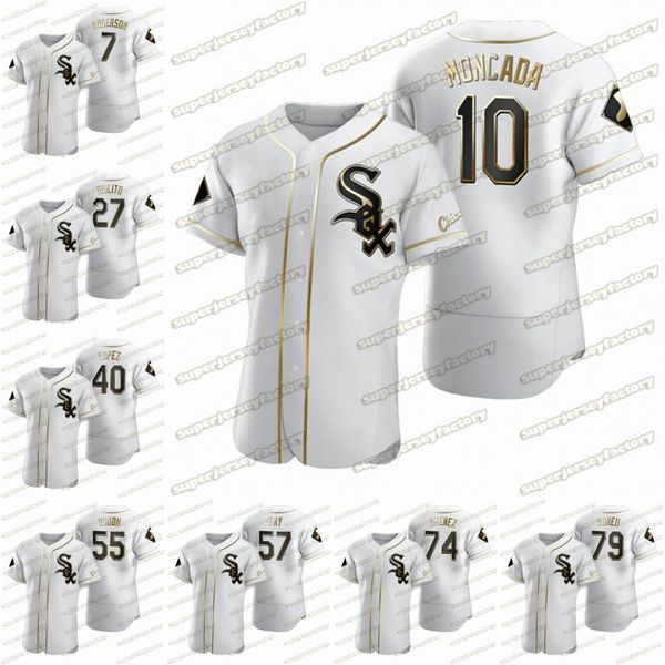 2020 golden edition jersey 10 yoan moncada 74 eloy jimenez 8 bo jackson 7 tim anderson 57 jace fry 28 leury garcia 33 james mccann, Blue;black
2020 golden edition jersey 10 yoan moncada 74 eloy jimenez 8 bo jackson 7 tim anderson 57 jace fry 28 leury garcia 33 james mccann, Blue;black