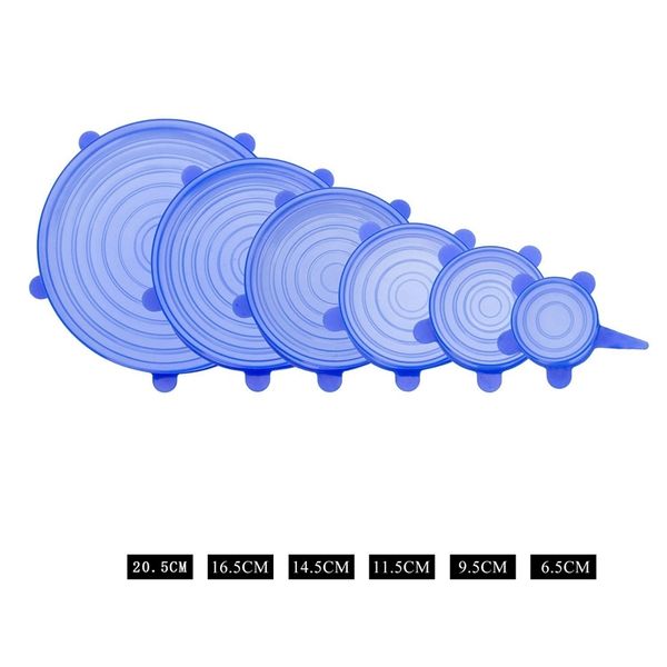 12 pcs прочного силиконового stretch lid - расширяемая еда обложка для кишечника, может, jar, изделие из стекла (6 размеров) кухня организац
12 pcs прочного силиконового stretch lid - расширяемая еда обложка для кишечника, может, jar, изделие из стекла (6 размеров) кухня организац