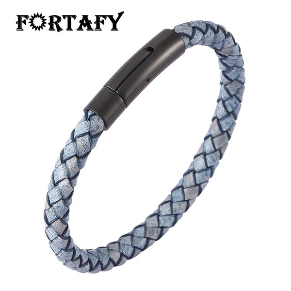 retro men jewelry antique blue leather braided bracelet men stainless steel buckle bracelets fashion woven wristband gift ps0466, Golden;silver
retro men jewelry antique blue leather braided bracelet men stainless steel buckle bracelets fashion woven wristband gift ps0466, Golden;silver