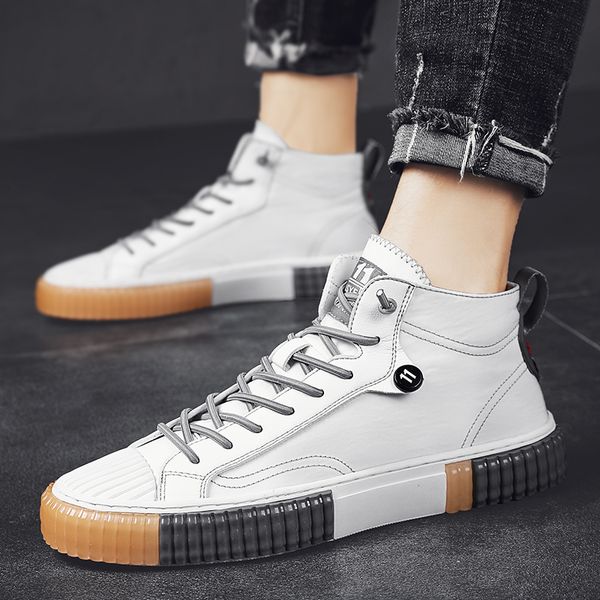 new trend casual shoes high sneakers men youth fashion casual shoes wearable flats for mens, Black
new trend casual shoes high sneakers men youth fashion casual shoes wearable flats for mens, Black