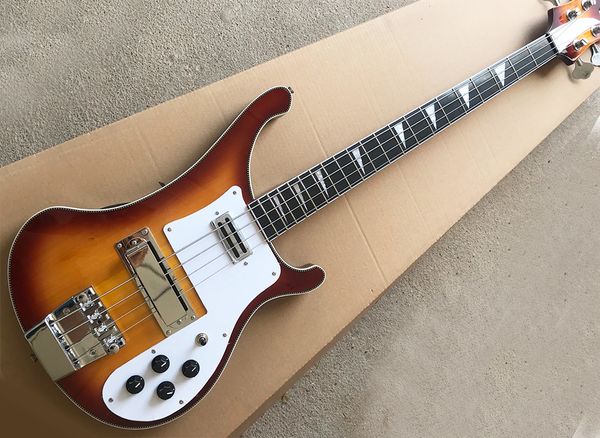 tobacco sunburst 4 strings 4003 ricken electric bass guitar with neck through body,white pickguard,rosewood fretboard
tobacco sunburst 4 strings 4003 ricken electric bass guitar with neck through body,white pickguard,rosewood fretboard