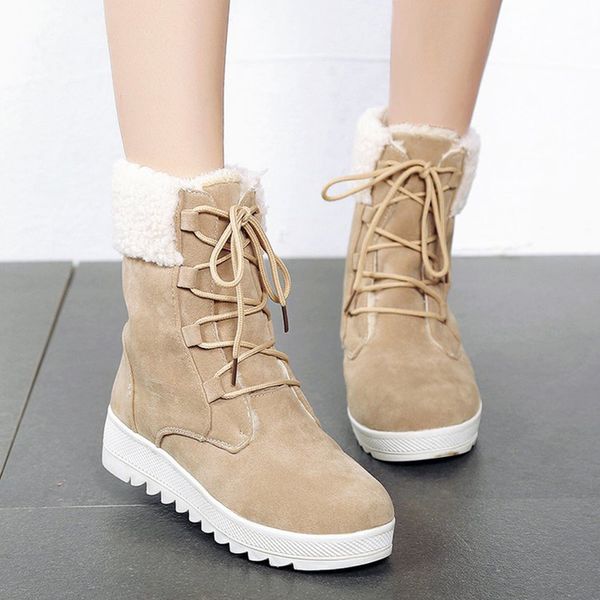 classic women winter boots suede ankle snow boots female warm fur plush insole botas mujer, Black
classic women winter boots suede ankle snow boots female warm fur plush insole botas mujer, Black