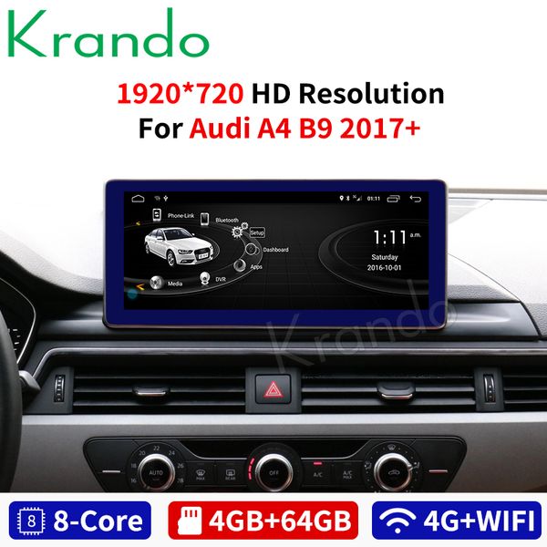 Krando Android 8,1 10,25 '' автомагнитолы DVD навигация для Audi A4L 2017+ мультимедиа плеер аудио стерео BT wifii Автомобильный DVD KD-AD117
Krando Android 8,1 10,25 '' автомагнитолы DVD навигация для Audi A4L 2017+ мультимедиа плеер аудио стерео BT wifii Автомобильный DVD KD-AD117