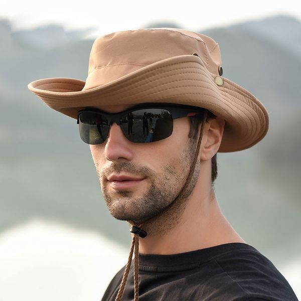 2020 new summer bucket hat fashion men's bucket hat outdoor breathable sunbonnet anti-uv drawstring fisherman
2020 new summer bucket hat fashion men's bucket hat outdoor breathable sunbonnet anti-uv drawstring fisherman
