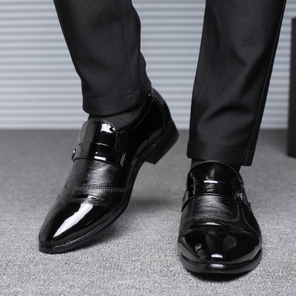 goodrsson genuine pu leather men shoes slip on point-toe suits business wedding man shoes 2019 dress male classic oxfords 2019, Black
goodrsson genuine pu leather men shoes slip on point-toe suits business wedding man shoes 2019 dress male classic oxfords 2019, Black