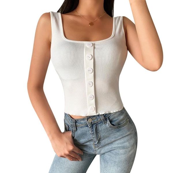 ribbed button up camisole tank women 2020 summer basic crop streetwear fashion cool girls cropped tees camis black, White
ribbed button up camisole tank women 2020 summer basic crop streetwear fashion cool girls cropped tees camis black, White