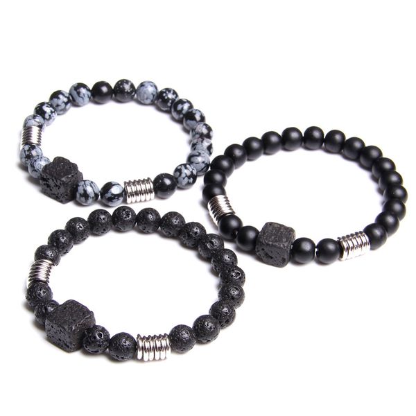 natural stone beads men bracelets lucky charm matte black 8mm bead onyx stone volcanic lava bracelets for men jewelry pulseras
natural stone beads men bracelets lucky charm matte black 8mm bead onyx stone volcanic lava bracelets for men jewelry pulseras