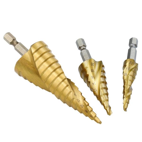 3pcs metal drill 4-32mm hss step drill bit set high speed steel spiral for metal hole cutter titanium step cone bit tools
3pcs metal drill 4-32mm hss step drill bit set high speed steel spiral for metal hole cutter titanium step cone bit tools