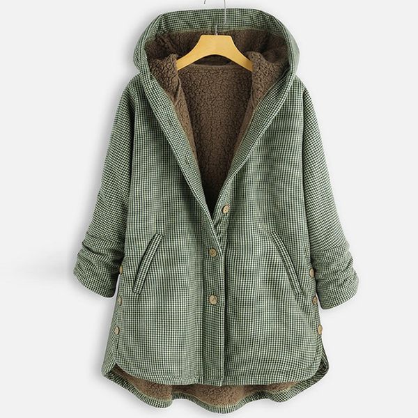 liva girl winter plaid parkas jacket womenhooded thick cotton loose warm windproof coat female, Black
liva girl winter plaid parkas jacket womenhooded thick cotton loose warm windproof coat female, Black