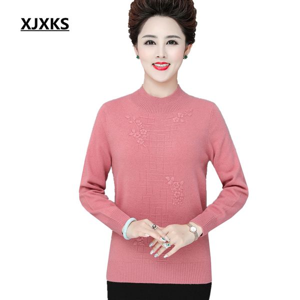 xjxks solid color all-match women sweater 2019 winter new loose plus size fashion embroidery women 100% wool sweater pullover, White;black
xjxks solid color all-match women sweater 2019 winter new loose plus size fashion embroidery women 100% wool sweater pullover, White;black