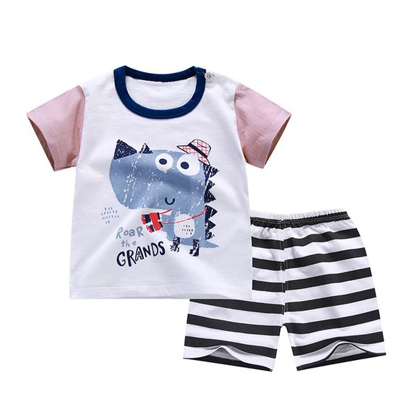 2020 new summer cotton cartoon baby clothing setsboy t-shirt + pants 0-3 year baby clothes suit, White
2020 new summer cotton cartoon baby clothing setsboy t-shirt + pants 0-3 year baby clothes suit, White