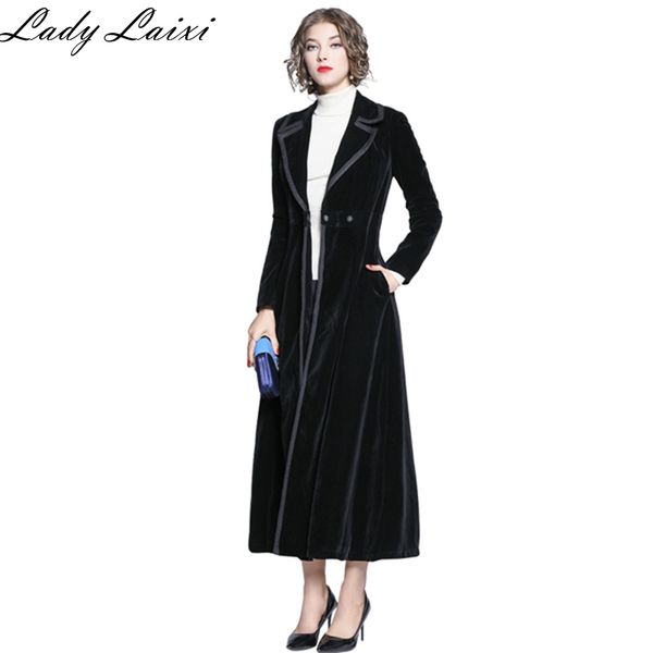 2019 autumn winter warm velvet long overcoat women's notched collar outwear vintage ankle length thick maxi trench coat, Tan;black
2019 autumn winter warm velvet long overcoat women's notched collar outwear vintage ankle length thick maxi trench coat, Tan;black